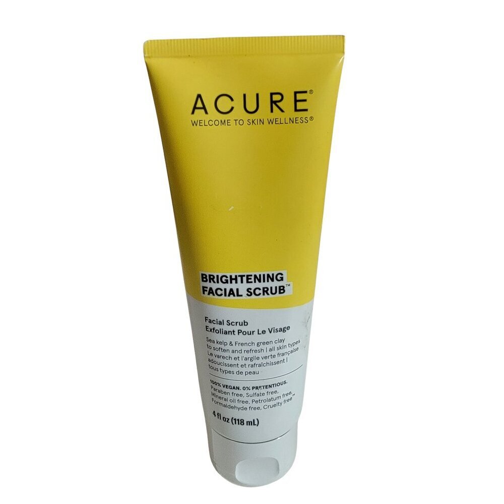 Acure Brightening Facial Scrub New Sealed ACURE